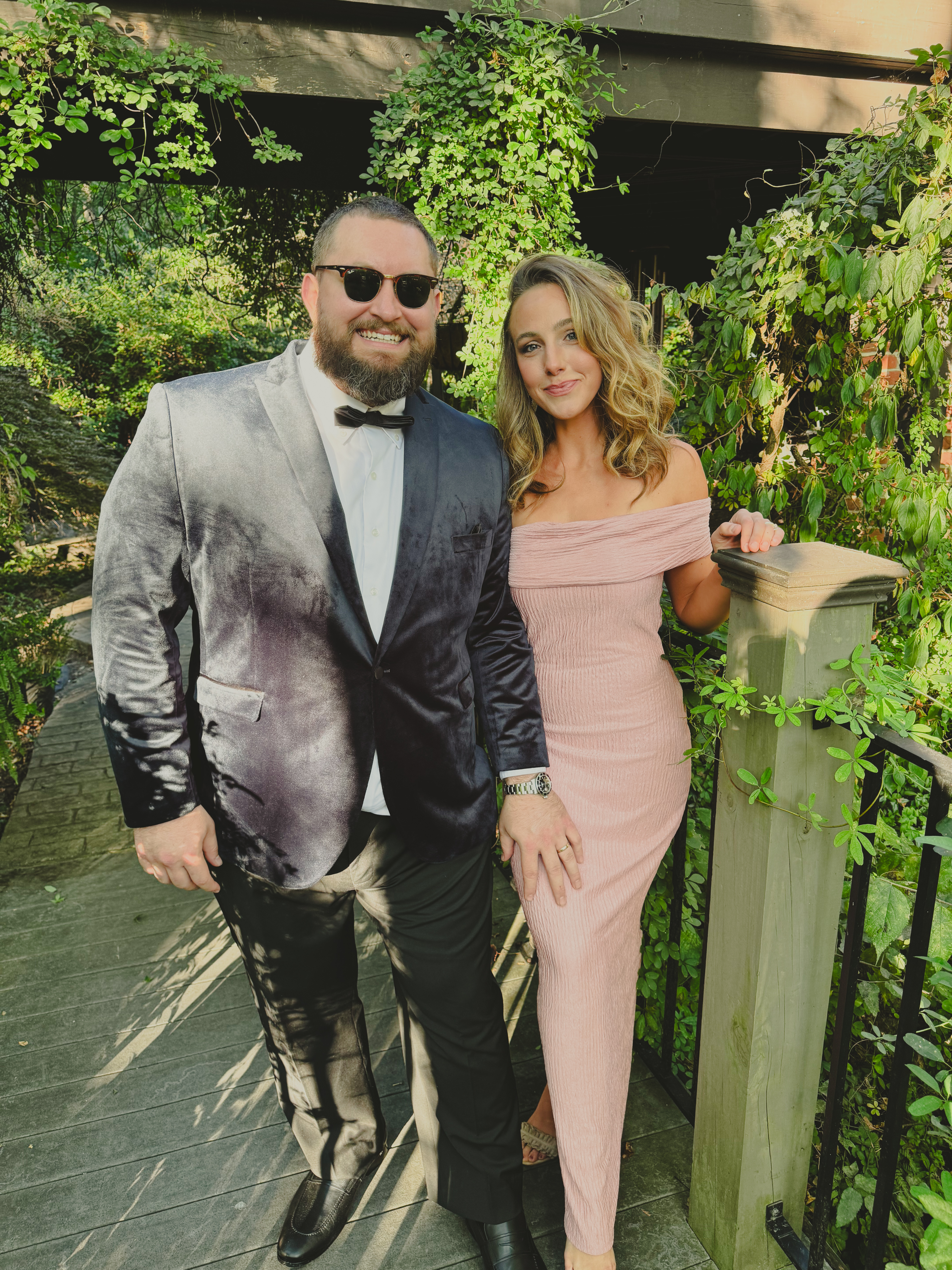 Garrett and Lillie dressed up for a night out